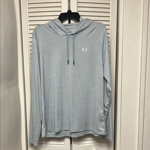 Under Armour Heather Gray Pullover Hoodie Women size XL